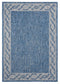 Rugs Blue Rug Living Room - 94" x 126" x 0.04" Blue Polypropylene Oversize Rug HomeRoots