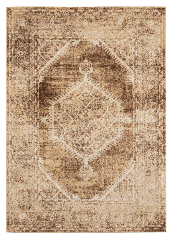 Rugs Brown Area Rugs - 150" x 180" x 0.37" Light Brown Olefin Frieze Rug HomeRoots