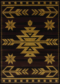 Rugs Brown Area Rugs 22" x 26" x 0.4" Brown Polypropylene Accent Rug 1936 HomeRoots