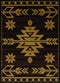 Rugs Brown Area Rugs 22" x 26" x 0.4" Brown Polypropylene Accent Rug 1936 HomeRoots