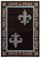 Rugs Brown Area Rugs 22" x 32" x 0.53" Brown Olefin/Polypropylene Accent Rug 7417 HomeRoots