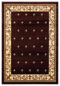 Rugs Brown Area Rugs 22" x 32" x 0.53" Brown Olefin/Polypropylene Accent Rug 7513 HomeRoots