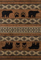 Rugs Brown Area Rugs 22" x 36" x 0.4" Brown Polypropylene Mat Rug 1896 HomeRoots