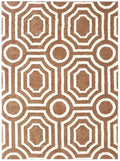 Rugs Brown Area Rugs - 22" x 36" x 1.2" Light Brown Microfiber Accent Rug HomeRoots