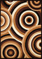Rugs Brown Area Rugs 63" x 86" x 0.4" Brown Olefin Area Rug 7631 HomeRoots