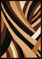 Rugs Brown Area Rugs 63" x 86" x 0.4" Brown Olefin Area Rug 7667 HomeRoots
