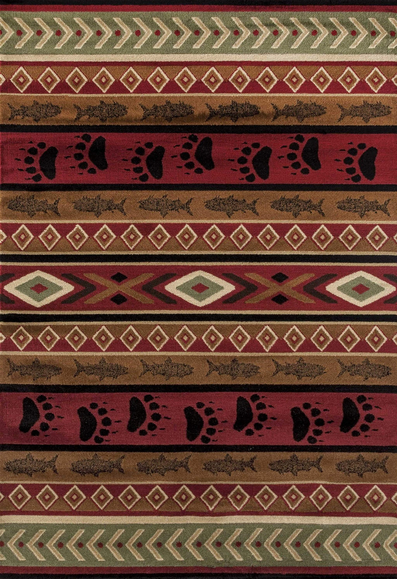 Rugs Brown Area Rugs 63" x 86" x 0.4" Brown Polypropylene Area Rug 1886 HomeRoots