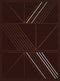 Rugs Brown Area Rugs 63" x 86" x 0.4" Dark Brown Olefin Area Rug 7783 HomeRoots