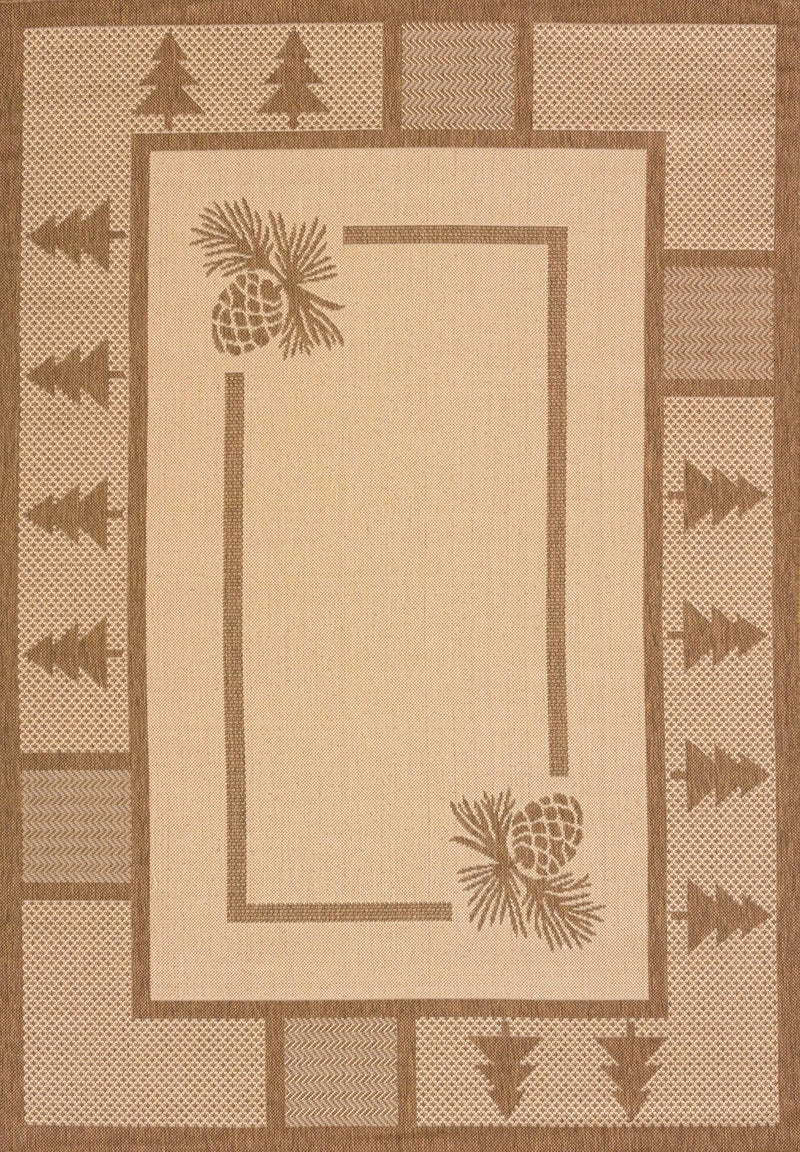Rugs Brown Area Rugs - 63" x 90" Brown Polypropylene/Olefin Oversize Rug HomeRoots