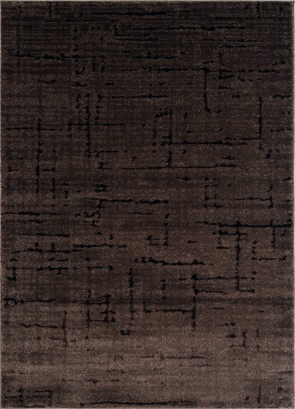 Rugs Brown Area Rugs 63" x 90" x 0.79" Brown Polyester/Olefin Area Rug 19 HomeRoots