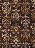Rugs Brown Area Rugs 94" x 126" x 0.31" Brown Polypropylene Oversize Rug 8841 HomeRoots