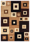 Rugs Brown Area Rugs 94" x 126" x 0.5" Brown Olefin/Polypropylene Area Rug 7224 HomeRoots
