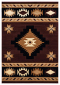 Rugs Brown Area Rugs - 94" x 126" x 0.53" Brown Olefin/Polypropylene Area Rug HomeRoots
