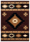 Rugs Brown Area Rugs - 94" x 126" x 0.53" Brown Olefin/Polypropylene Area Rug HomeRoots