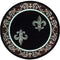 Rugs Brown Area Rugs 94" x 94" x 0.53" Brown Olefin/Polypropylene Round Rug 7421 HomeRoots