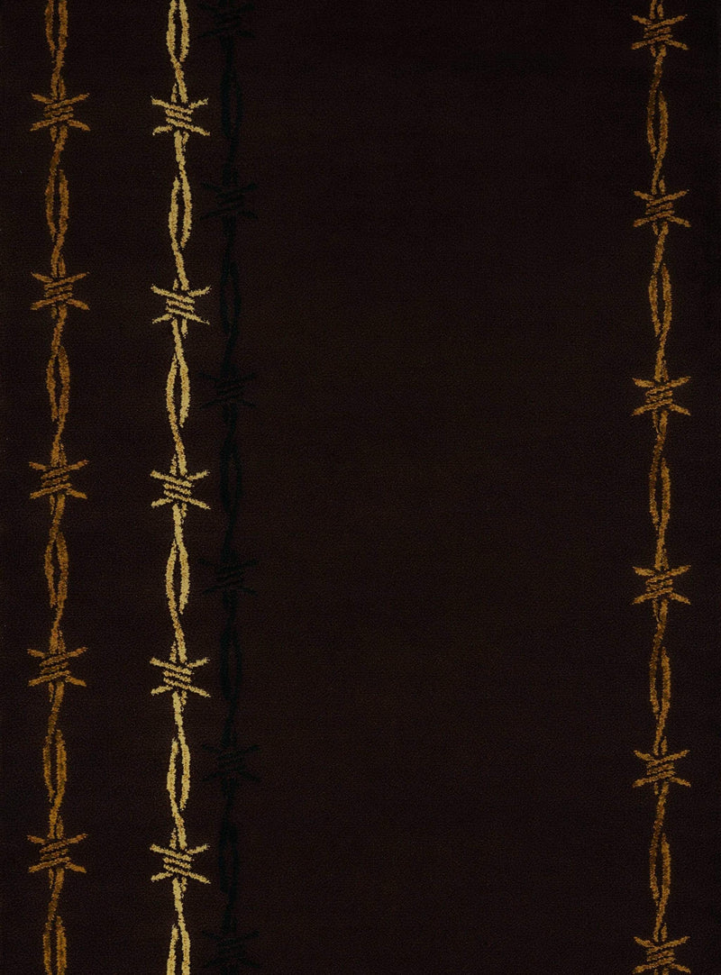 Rugs Brown Rug 22" x 26" x 0.4" Brown Polypropylene Accent Rug 6633 HomeRoots
