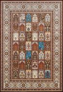 Rugs Brown Rug - 31" x 47" x 0.39" Dark Brown Polyester Mat Rug HomeRoots