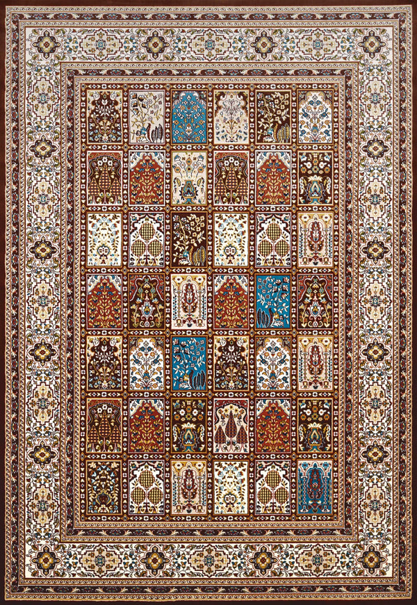 Rugs Brown Rug - 31" x 47" x 0.39" Dark Brown Polyester Mat Rug HomeRoots