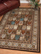 Rugs Brown Rug - 31" x 47" x 0.39" Dark Brown Polyester Mat Rug HomeRoots
