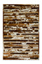 Rugs Brown Rug 60" x 96" Brown And White, 4" Square Patches, Cowhide Area Rug 6790 HomeRoots