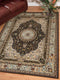 Rugs Brown Rug - 63" x 86" x 0.39" Dark Brown Area Polyester Rug HomeRoots