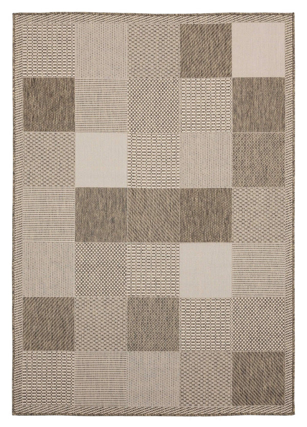 Rugs Brown Rug 63" x 90" x 0.04" Brown Polypropylene Area Rug 6935 HomeRoots