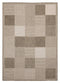 Rugs Brown Rug 63" x 90" x 0.04" Brown Polypropylene Area Rug 6935 HomeRoots