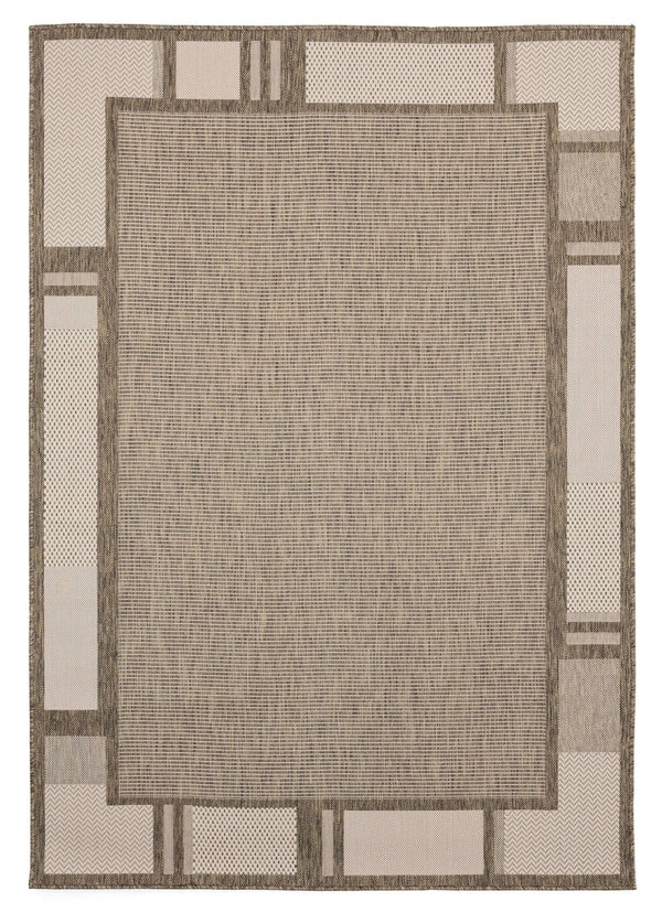 Rugs Brown Rug 63" x 90" x 0.04" Brown Polypropylene Area Rug 6943 HomeRoots