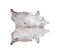 Rugs Brown Rug 72" x 84" White and Brown, Cowhide Rug 2281 HomeRoots