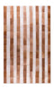 Rugs Brown Rug - 96" x 120" Brown Striped, Natural Stitched Hide - Area Rug HomeRoots