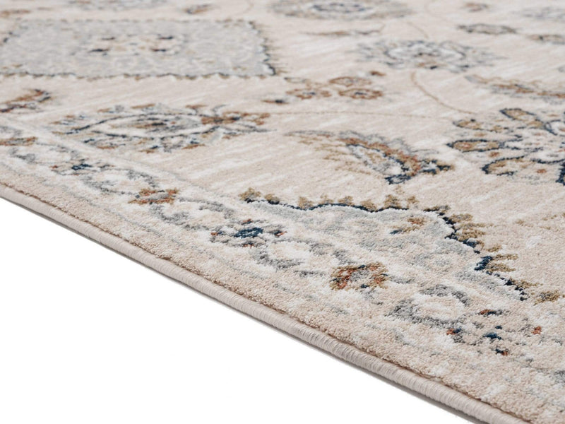Rugs Carpets and Rugs - 23" x 36" x 0.79" Beige Microfiber/Polyester Accent Rug HomeRoots