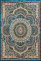 Rugs Carpets and Rugs - 31" x 47" x 0.39" Cerulean Polyester Mat Rug HomeRoots