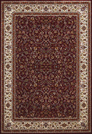 Rugs Carpets and Rugs 31" x 47" x 0.39" Ruby Polyester Mat Rug 6726 HomeRoots