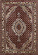 Rugs Carpets and Rugs 31" x 47" x 0.39" Ruby Polyester Mat Rug 6734 HomeRoots