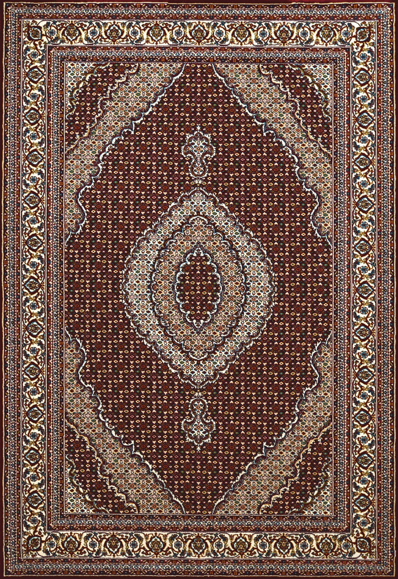 Rugs Carpets and Rugs 31" x 47" x 0.39" Ruby Polyester Mat Rug 6734 HomeRoots