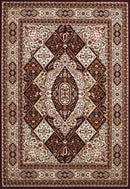 Rugs Carpets and Rugs 31" x 47" x 0.39" Ruby Polyester Mat Rug 6750 HomeRoots