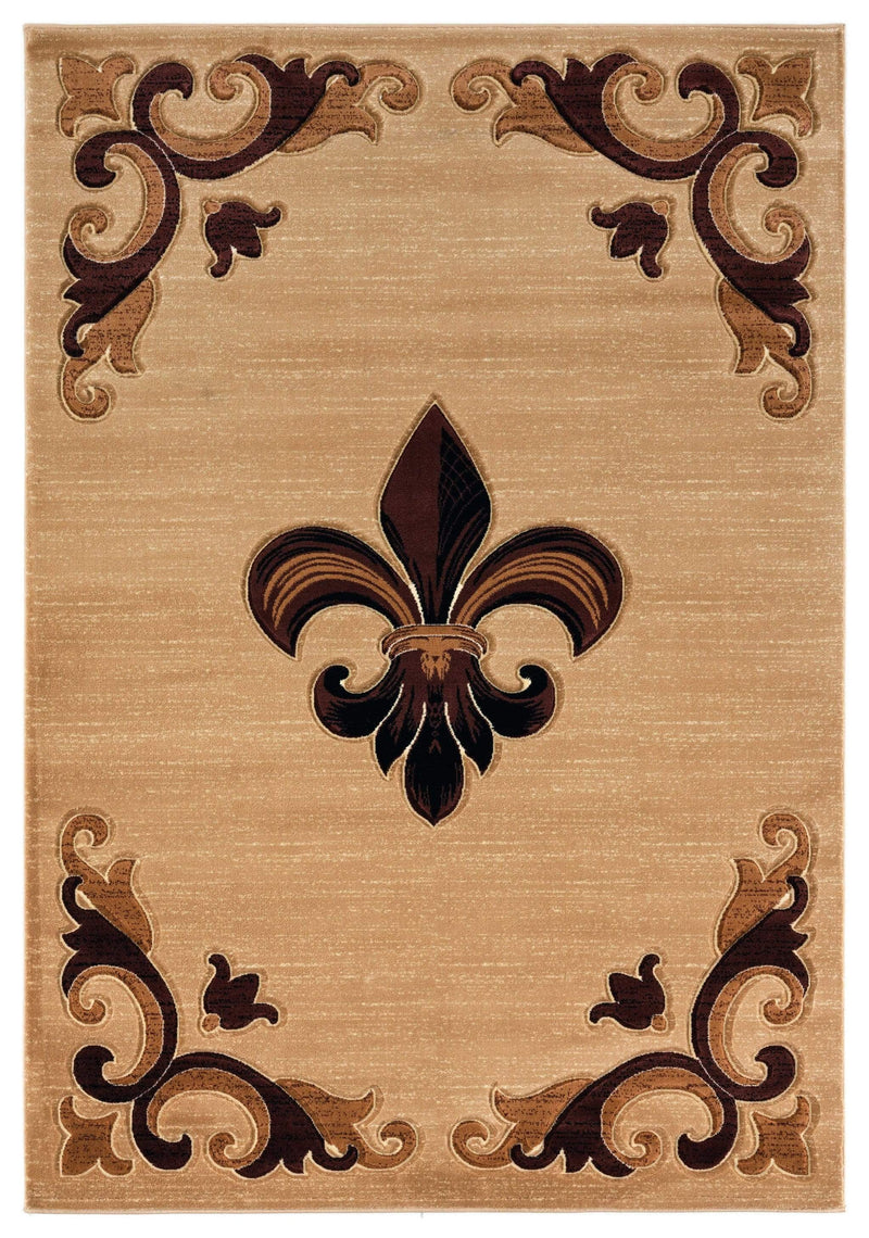 Rugs Carpets and Rugs 31" x 50" x 0.53" Beige Olefin/Polypropylene Mat Rug 7527 HomeRoots