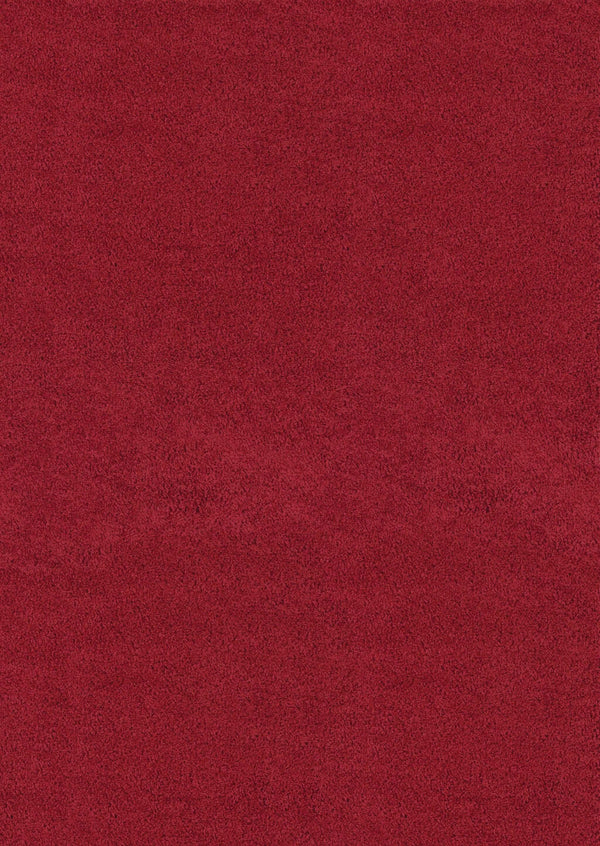 Rugs Carpets and Rugs - 6 x 86" x 1.2" Crimson Olefin Area Rug HomeRoots