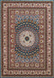 Rugs Carpets and Rugs 63" x 86" x 0.39" Cerulean Polyester Area Rug 6743 HomeRoots