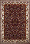 Rugs Carpets and Rugs 63" x 86" x 0.39" Ruby Polyester Area Rug 6727 HomeRoots