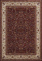 Rugs Carpets and Rugs 63" x 86" x 0.39" Ruby Polyester Area Rug 6727 HomeRoots