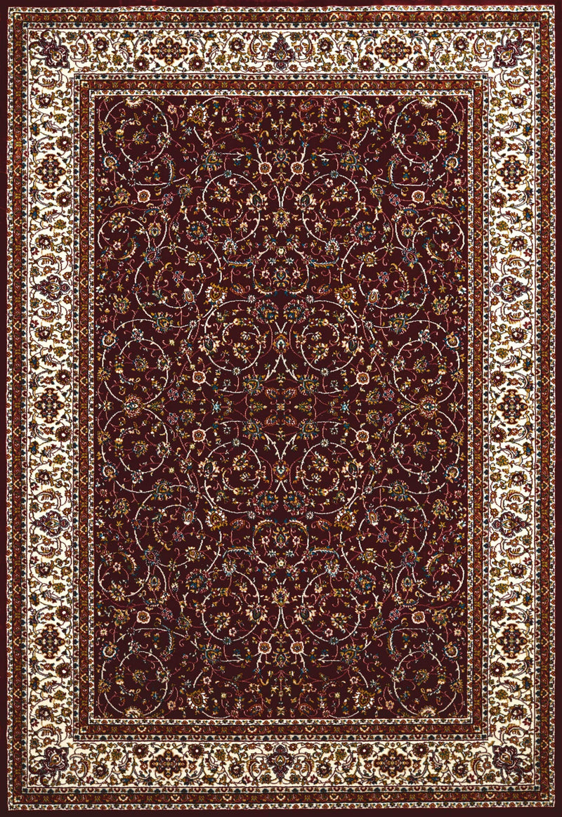 Rugs Carpets and Rugs 63" x 86" x 0.39" Ruby Polyester Area Rug 6727 HomeRoots