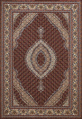 Rugs Carpets and Rugs 63" x 86" x 0.39" Ruby Polyester Area Rug 6735 HomeRoots