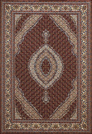 Rugs Carpets and Rugs 63" x 86" x 0.39" Ruby Polyester Area Rug 6735 HomeRoots