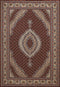 Rugs Carpets and Rugs 63" x 86" x 0.39" Ruby Polyester Area Rug 6735 HomeRoots