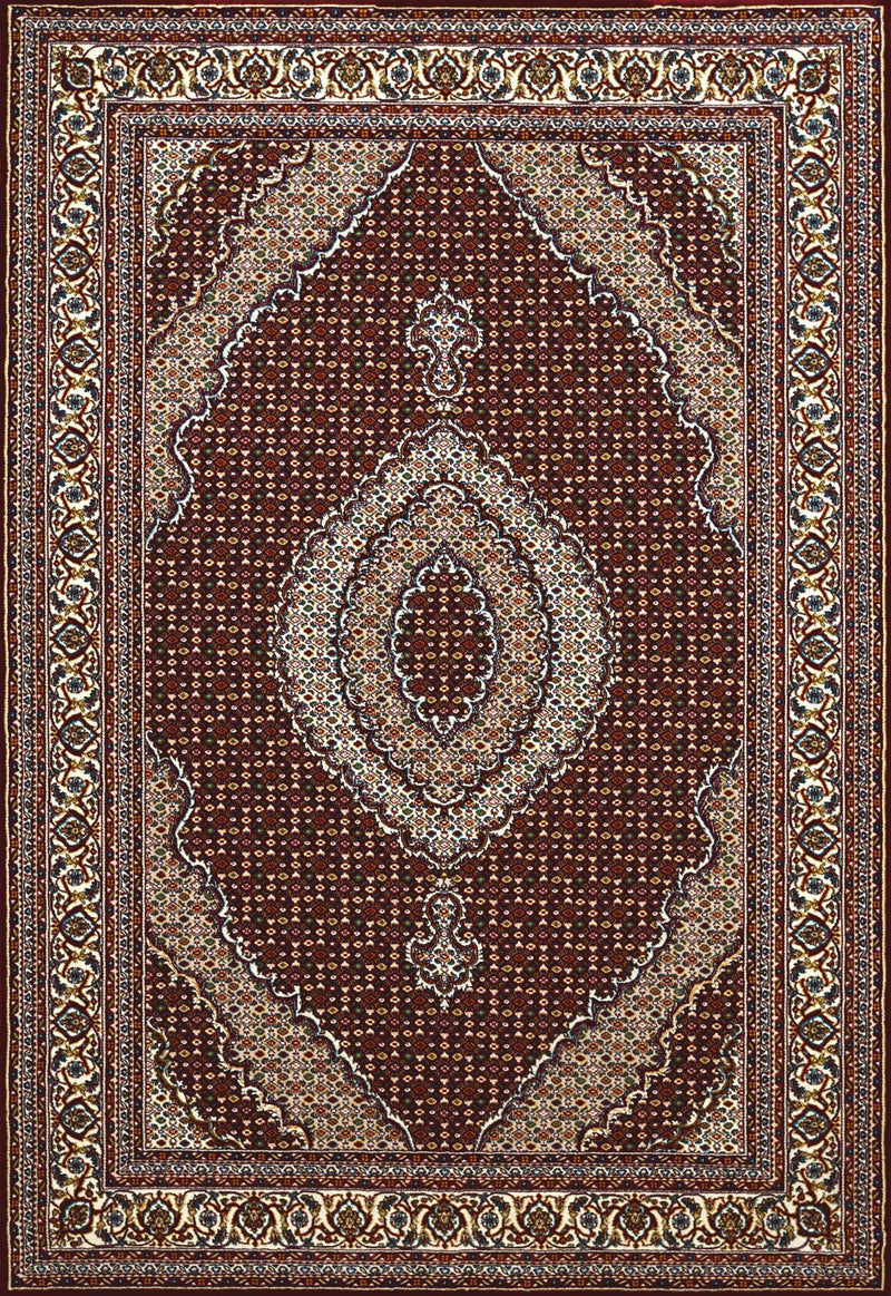 Rugs Carpets and Rugs 63" x 86" x 0.39" Ruby Polyester Area Rug 6735 HomeRoots