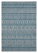 Rugs Carpets and Rugs 63" x 90" x 0.04" Aqua Polypropylene Area Rug 6889 HomeRoots