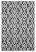 Rugs Carpets and Rugs 63" x 90" x 0.04" Black Polypropylene Area Rug 6911 HomeRoots