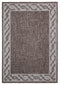 Rugs Carpets and Rugs - 63" x 90" x 0.04" Brown Polypropylene Area Rug HomeRoots