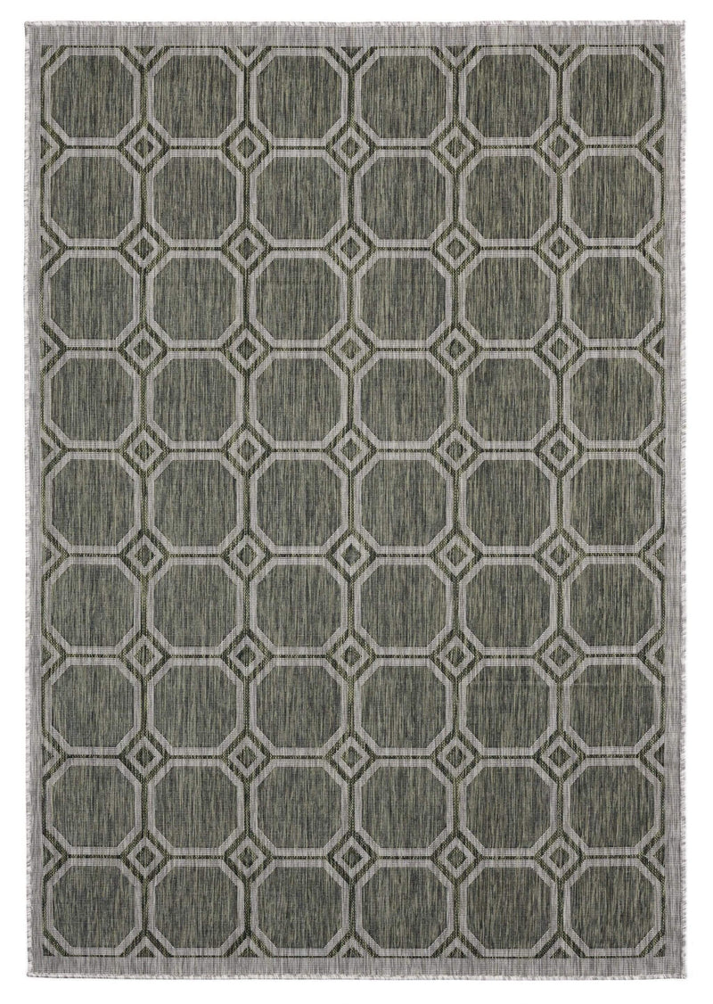 Rugs Carpets and Rugs 63" x 90" x 0.04" Green Polypropylene Area Rug 6923 HomeRoots